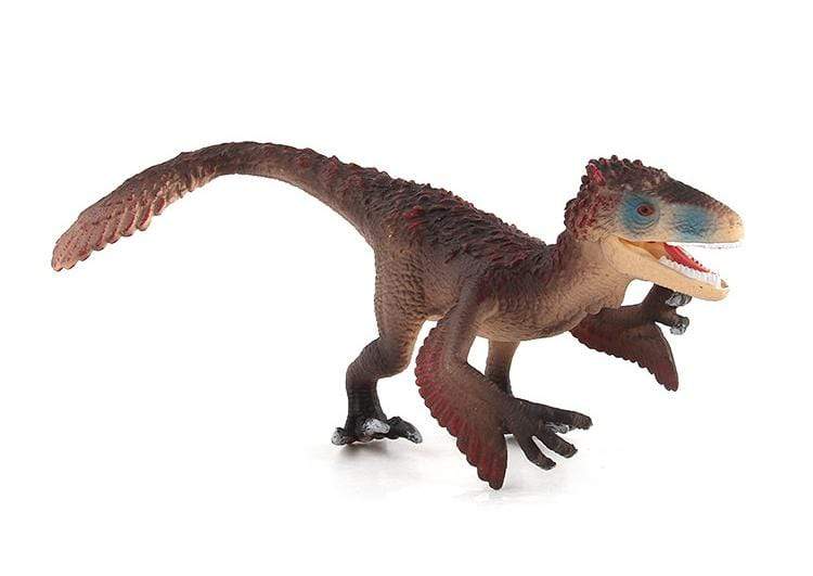 8‘’ Realistic Utahraptor Dinosaur Solid Figure Model Toy Decor with Movable Jaw