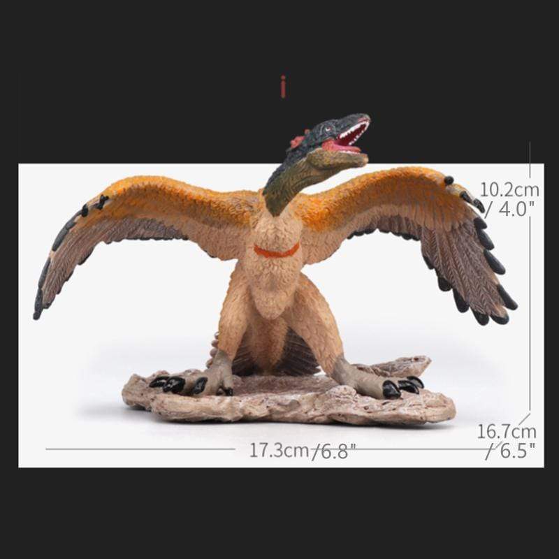 Archaeopteryx Ornaments Simulation Solid Wild Animal Dinosaur Model Figure Birds Dinosaur Archaeopteryx 02(Medium)