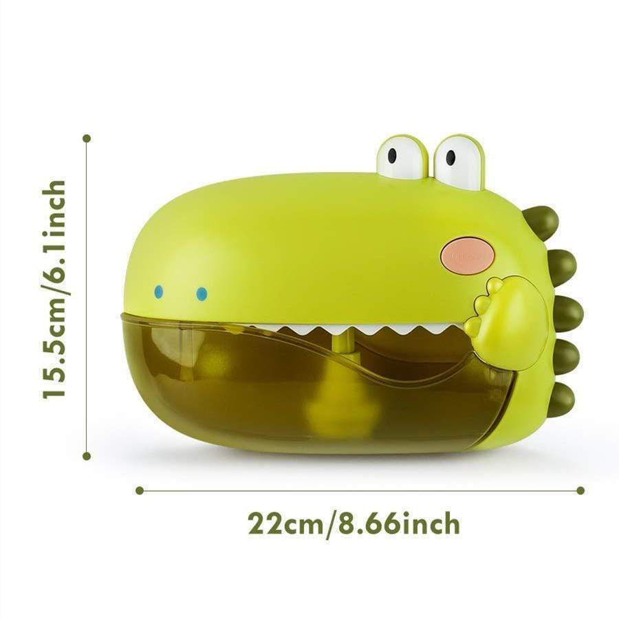 Automatic Electric Bathtub Dinosaur Bubble Blower Machine Bubble Making Toy with Music