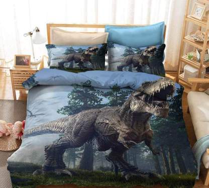 Bedding Set Dinosaur Coverlet and Pillowcase Set Bedroom Decoration 04 / AU Single 55.1”*82.6”