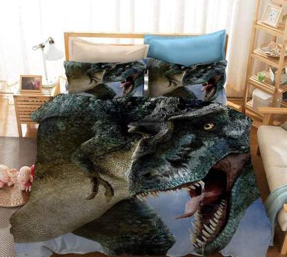 Bedding Set Dinosaur Coverlet and Pillowcase Set Bedroom Decoration 05 / AU Single 55.1”*82.6”