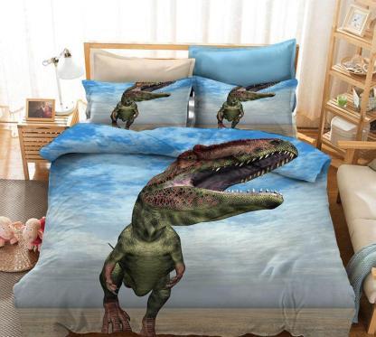 Bedding Set Dinosaur Coverlet and Pillowcase Set Bedroom Decoration 07 / AU Single 55.1”*82.6”
