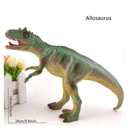 Different Types of Dinosaurs with Sound T Rex Triceratops Stegosaurus Model Toy for Kids Allosaurus