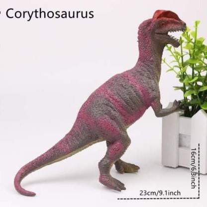 Different Types of Dinosaurs with Sound T Rex Triceratops Stegosaurus Model Toy for Kids Corythosaurus
