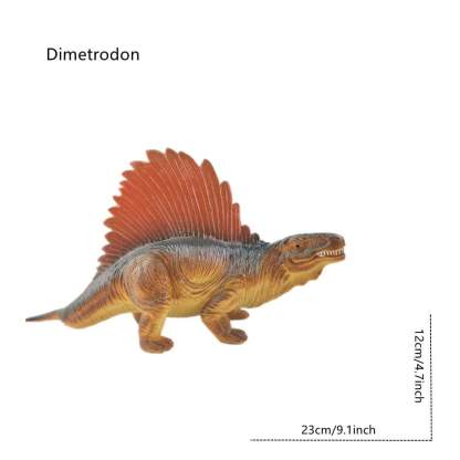 Different Types of Dinosaurs with Sound T Rex Triceratops Stegosaurus Model Toy for Kids Dimetrodon
