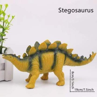 Different Types of Dinosaurs with Sound T Rex Triceratops Stegosaurus Model Toy for Kids Stegosaurus