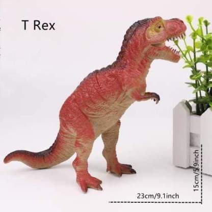 Different Types of Dinosaurs with Sound T Rex Triceratops Stegosaurus Model Toy for Kids T Rex