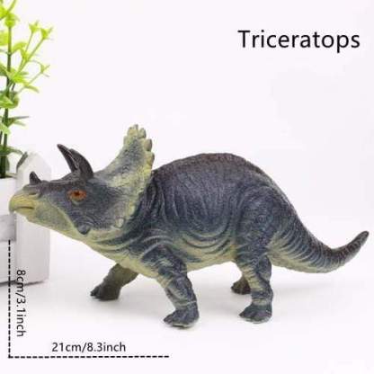 Different Types of Dinosaurs with Sound T Rex Triceratops Stegosaurus Model Toy for Kids Triceratops