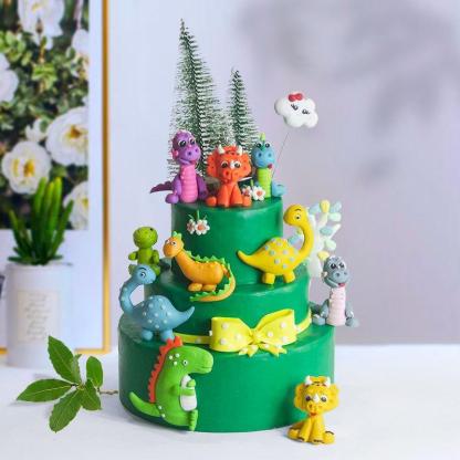 Dinosaur Cake Decoration Clay Cute Dinosaur Cake Ideas Cake Topper Party Supplies