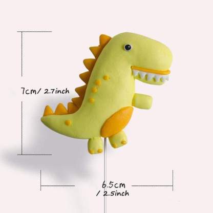 Dinosaur Cake Decoration Clay Cute Dinosaur Cake Ideas Cake Topper Party Supplies Green Tyrannosaurus