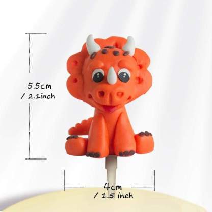 Dinosaur Cake Decoration Clay Cute Dinosaur Cake Ideas Cake Topper Party Supplies Orange Dinosaur