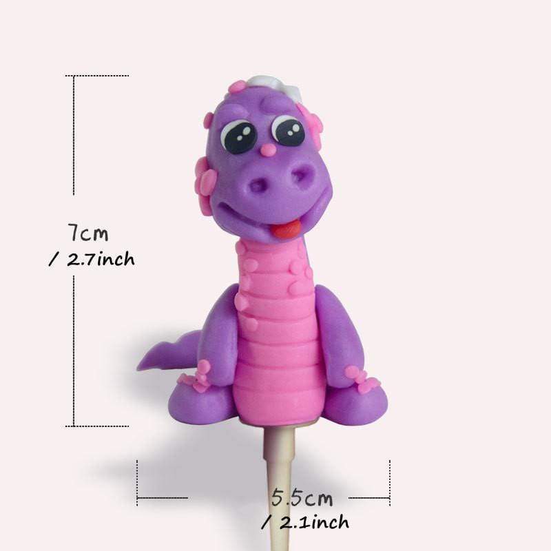 Dinosaur Cake Decoration Clay Cute Dinosaur Cake Ideas Cake Topper Party Supplies Purple Dinosaur 01
