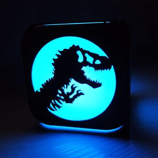 Dinosaur Night Light 3D Alarm Clock LED Electronic Clock Bedside Clock Bedroom Decoration
