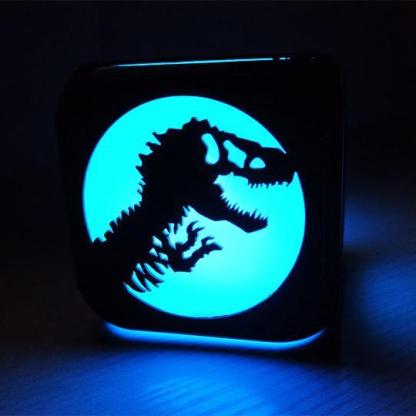 Dinosaur Night Light 3D Alarm Clock LED Electronic Clock Bedside Clock Bedroom Decoration