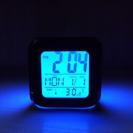Dinosaur Night Light 3D Alarm Clock LED Electronic Clock Bedside Clock Bedroom Decoration