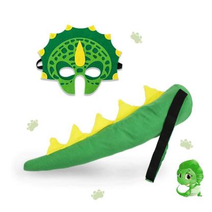 Kids Dinosaur Tail Mask Set Tyrannosaurus T-rex Halloween Costume Performance Props Unicorn