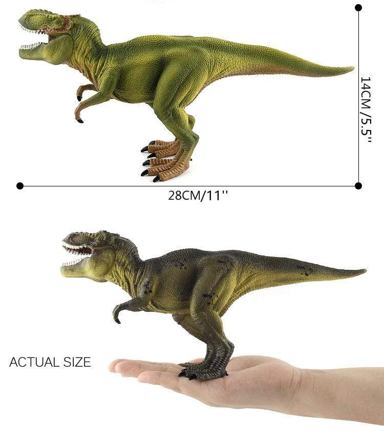 11'' Realistic T-Rex Tyrannosaurus Rex Dinosaur Solid Action Figure Toy Decor with Movable Jaw