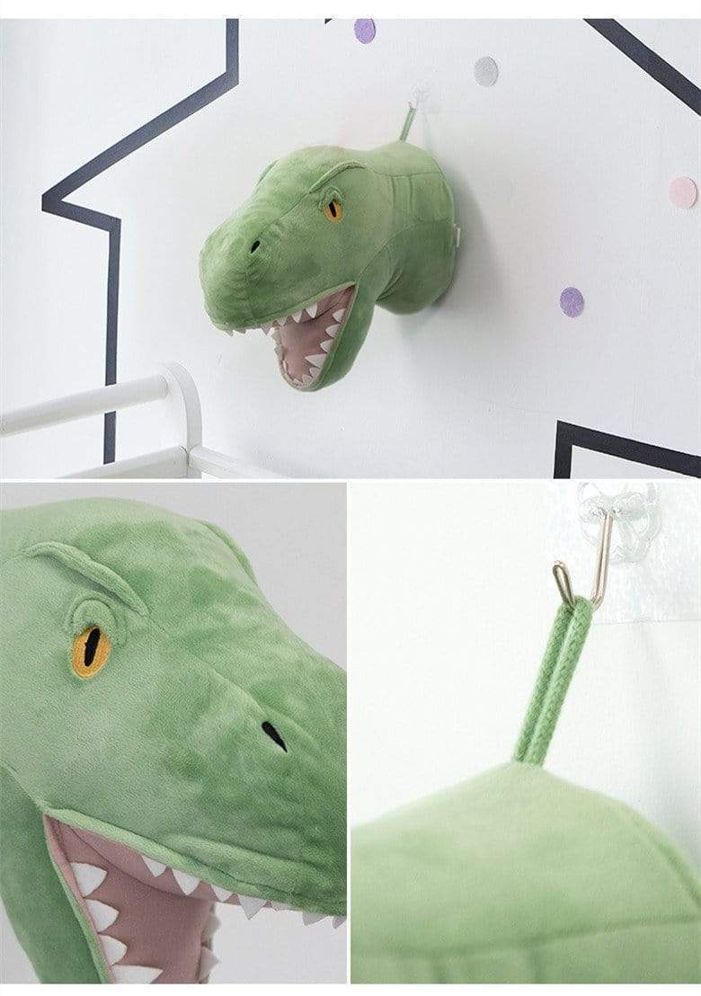 Wall Mounted Dinosaur Head Home Decor Kids Bedroom Wall Decor