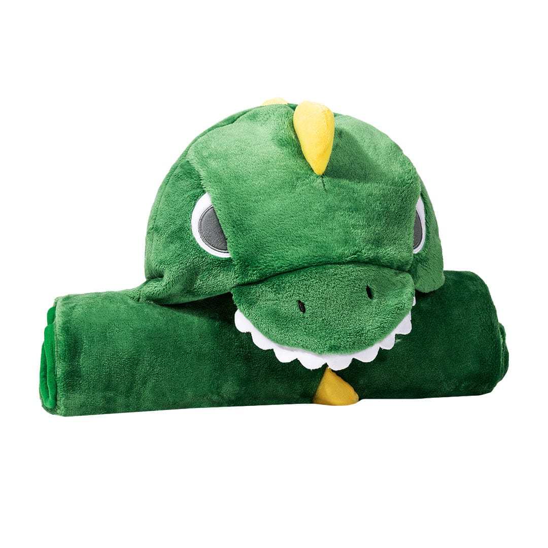 Name Personalized Dinosaur Ultra Plush Fleece Hooded Throw Blanket Cosplay Costume for Kids