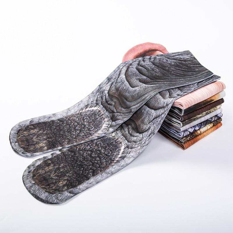 3D Printing Funny Animal Foot Hoof Paws Elastic Long Socks