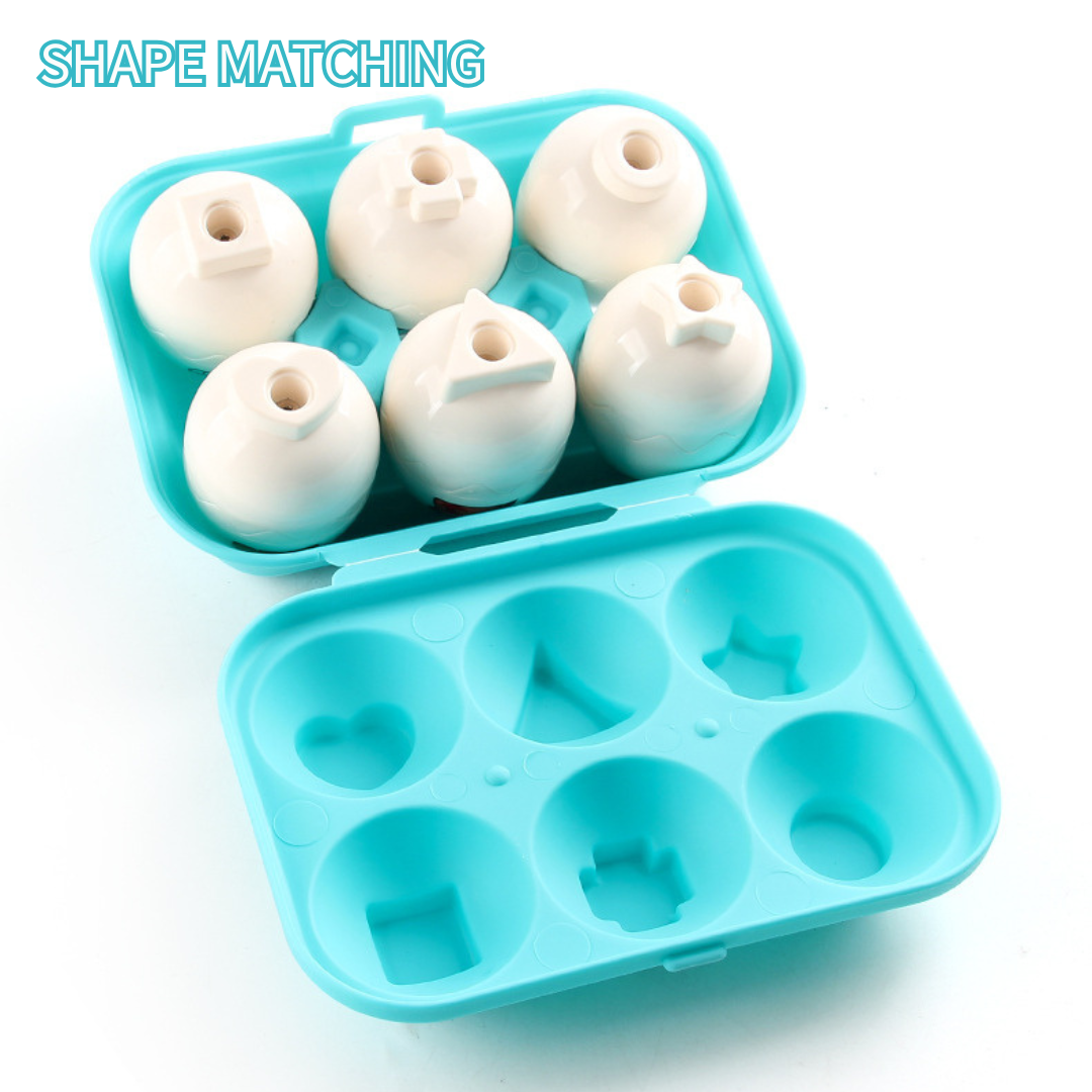 Dinosaur Eggs Matching Sensory Fine Motor Skill Training Toy for Toddler 1-3 Years Old 