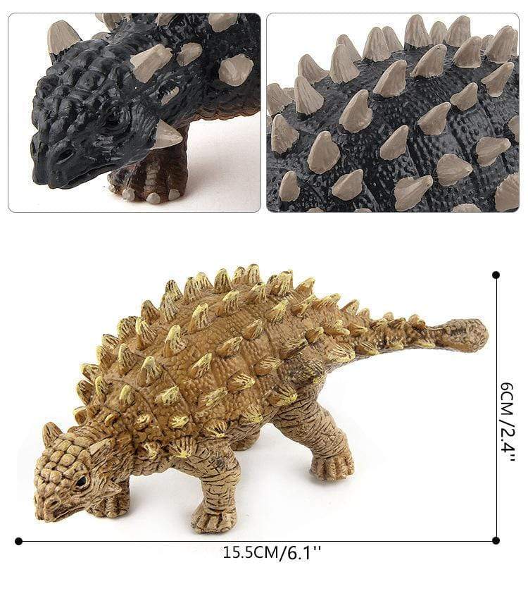 7‘’ Realistic Saichania Dinosaur Solid Figure Model Toy Decor