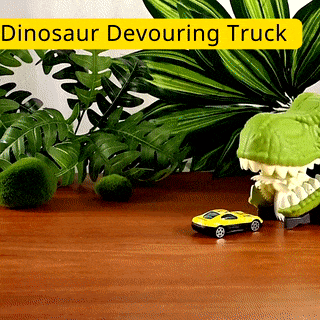 Dinosaur Devouring Truck with 12 Alloy Cars TRex Inertial Car Toy Gift for Kids 1 Pc