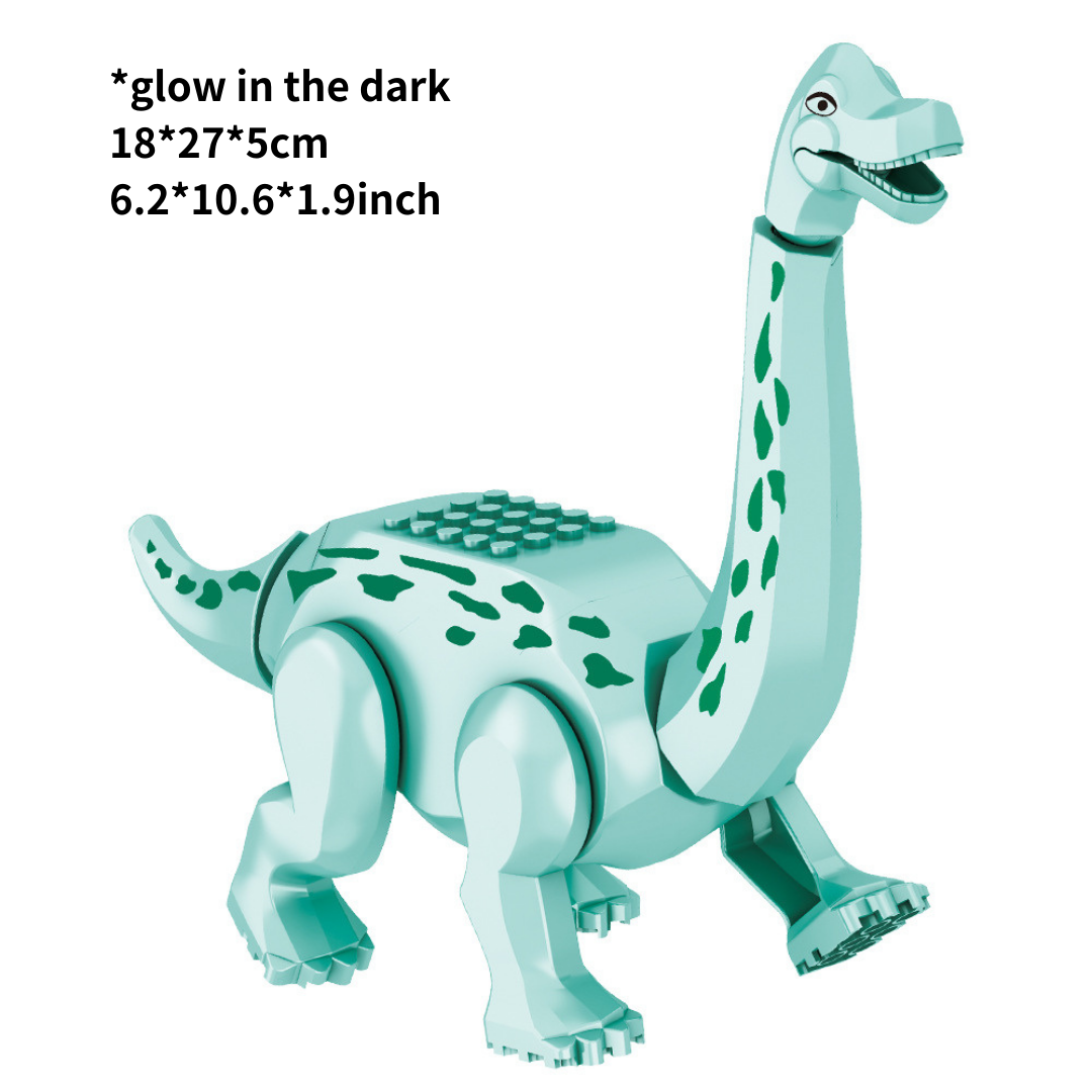 12" Dinosaur Jurassic Theme DIY Action Figures Building Blocks Toy Playsets