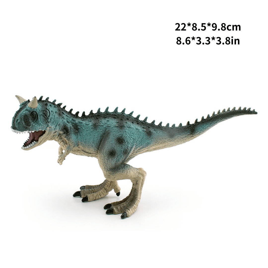 11" Realistic Carnotaurus Dinosaur Solid Action Figure Model Toy Decor Blue