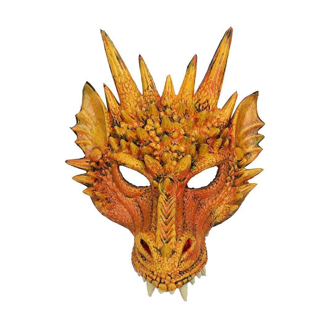 3D PU Dinosaur Dragon Mask Halloween Party Props Costumes Decoration