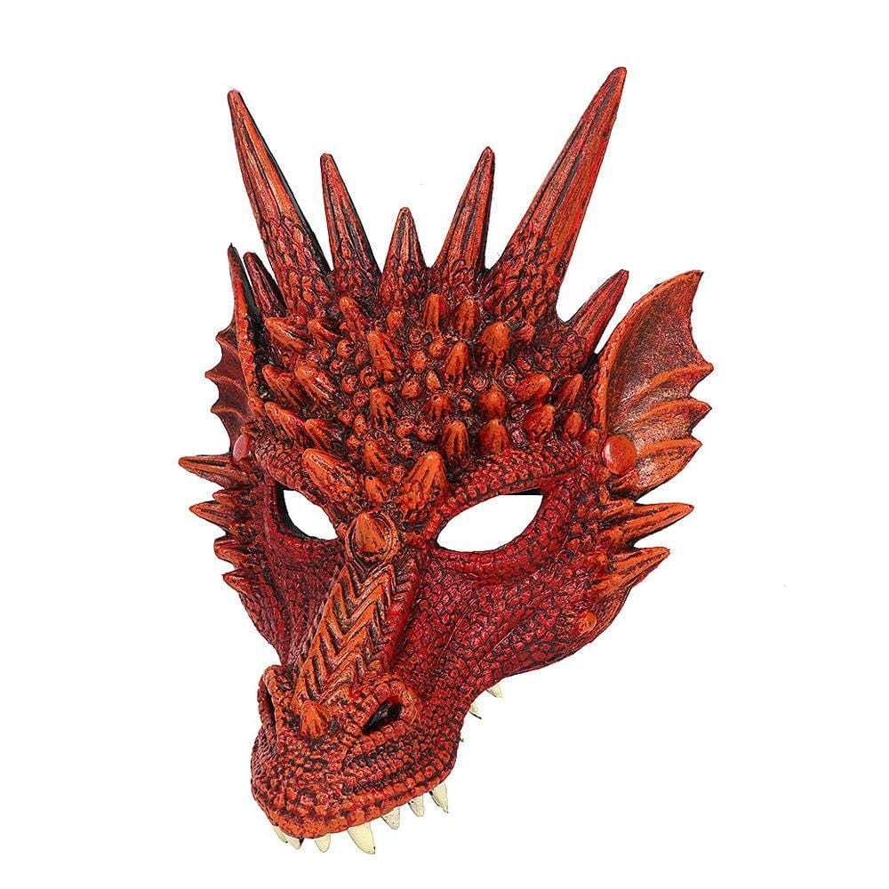 3D PU Dinosaur Dragon Mask Halloween Party Props Costumes Decoration