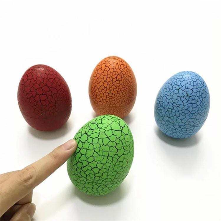 Multi Color Cracked Dinosaur Egg with Key Chain Digital Electronic Pet Game Toy
