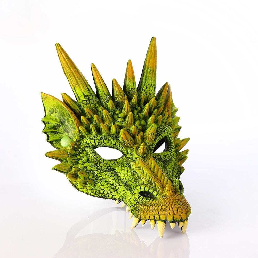 3D PU Dinosaur Dragon Mask Halloween Party Props Costumes Decoration