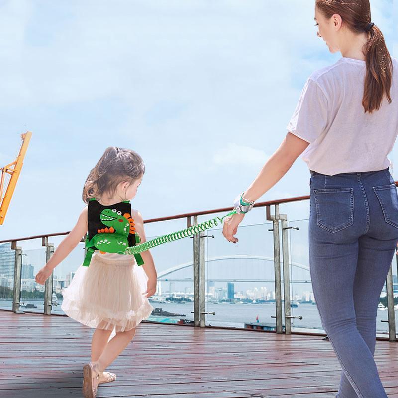 3 in 1 Toddler Harness Leash Dinosaur Anti Lost Walking Assistant Wristband Strap Belt