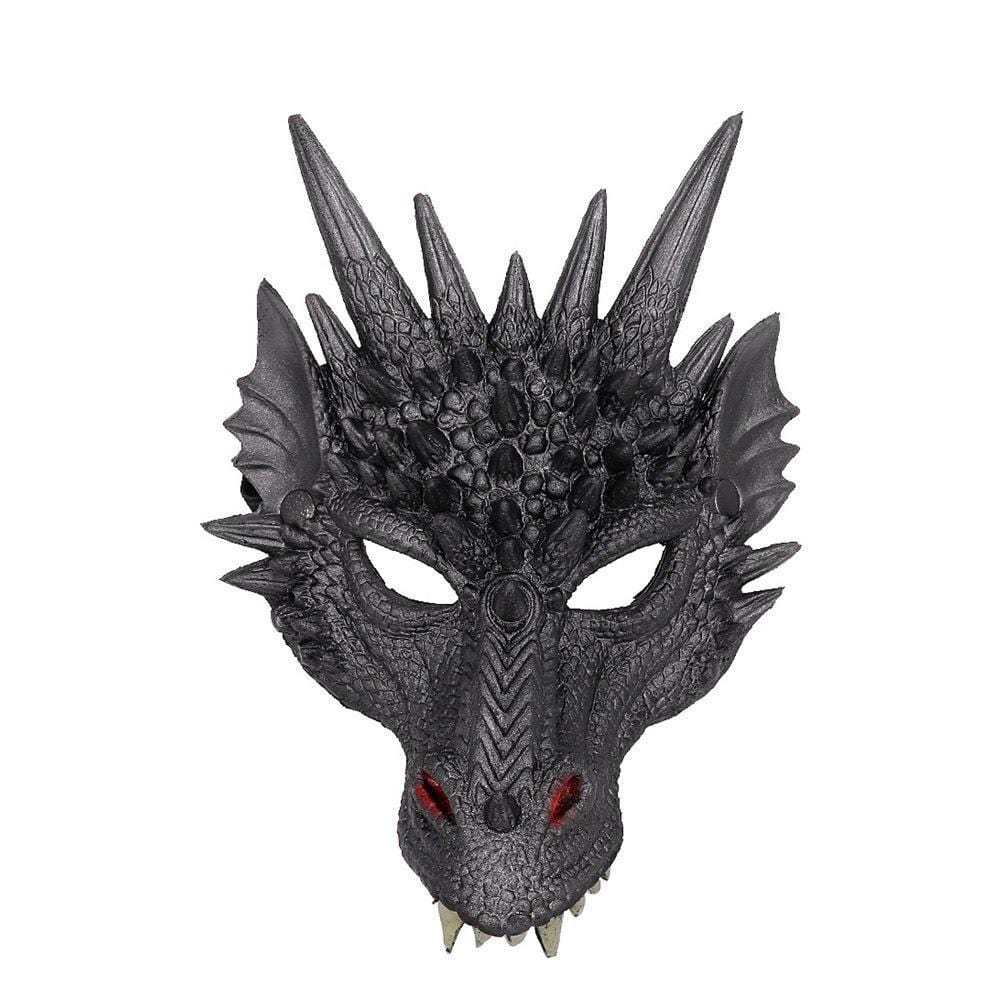 3D PU Dinosaur Dragon Mask Halloween Party Props Costumes Decoration