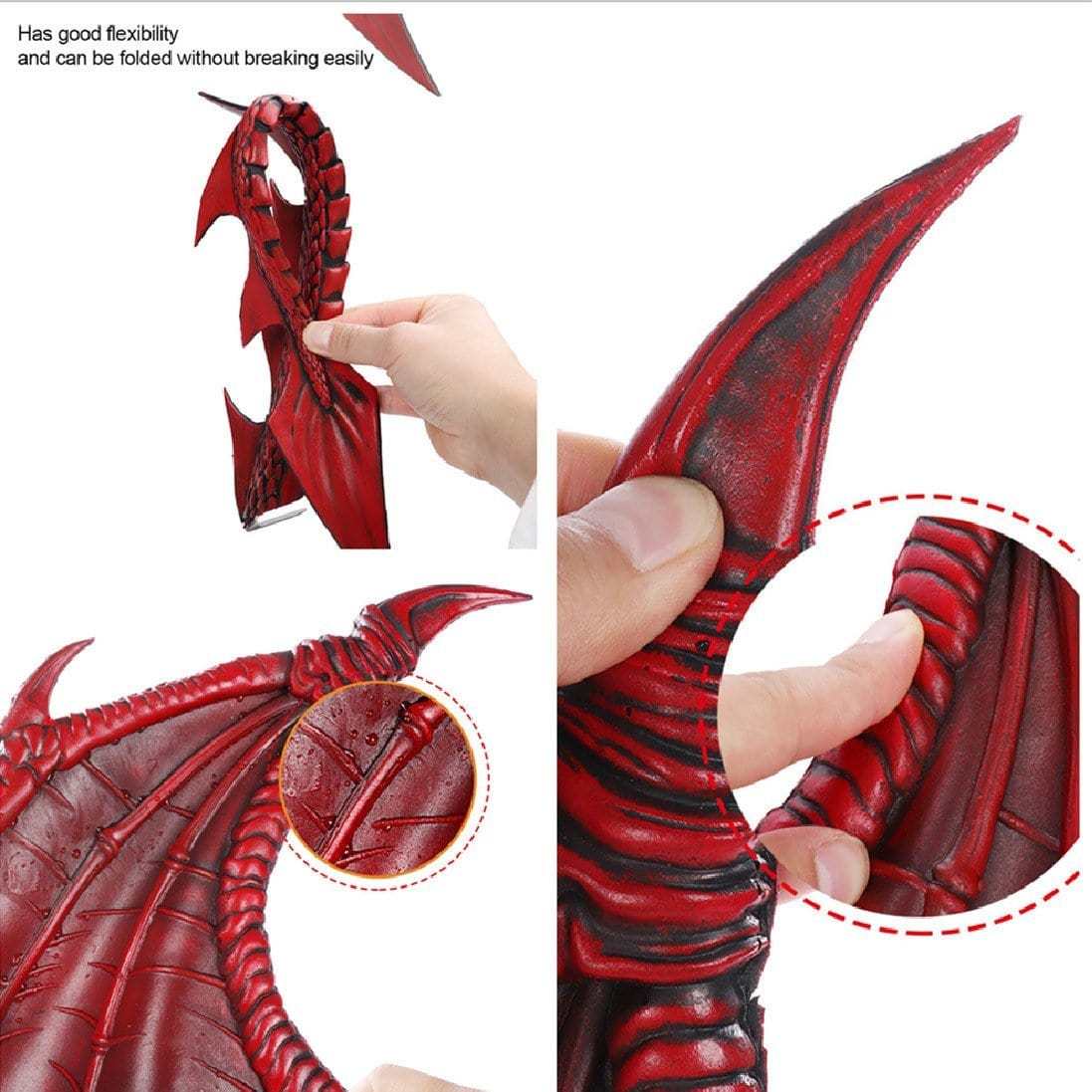 Dinosaur Halloween Costume with Mask Wing Tail Cosplay T Rex Performance Props