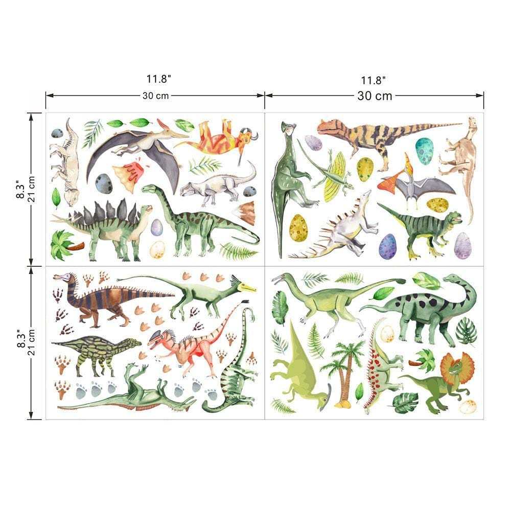 Glow in the Dark Dinosaur Luminous Wall Sticker Self Adhesive Sticker Decoration for Kids Bedroom