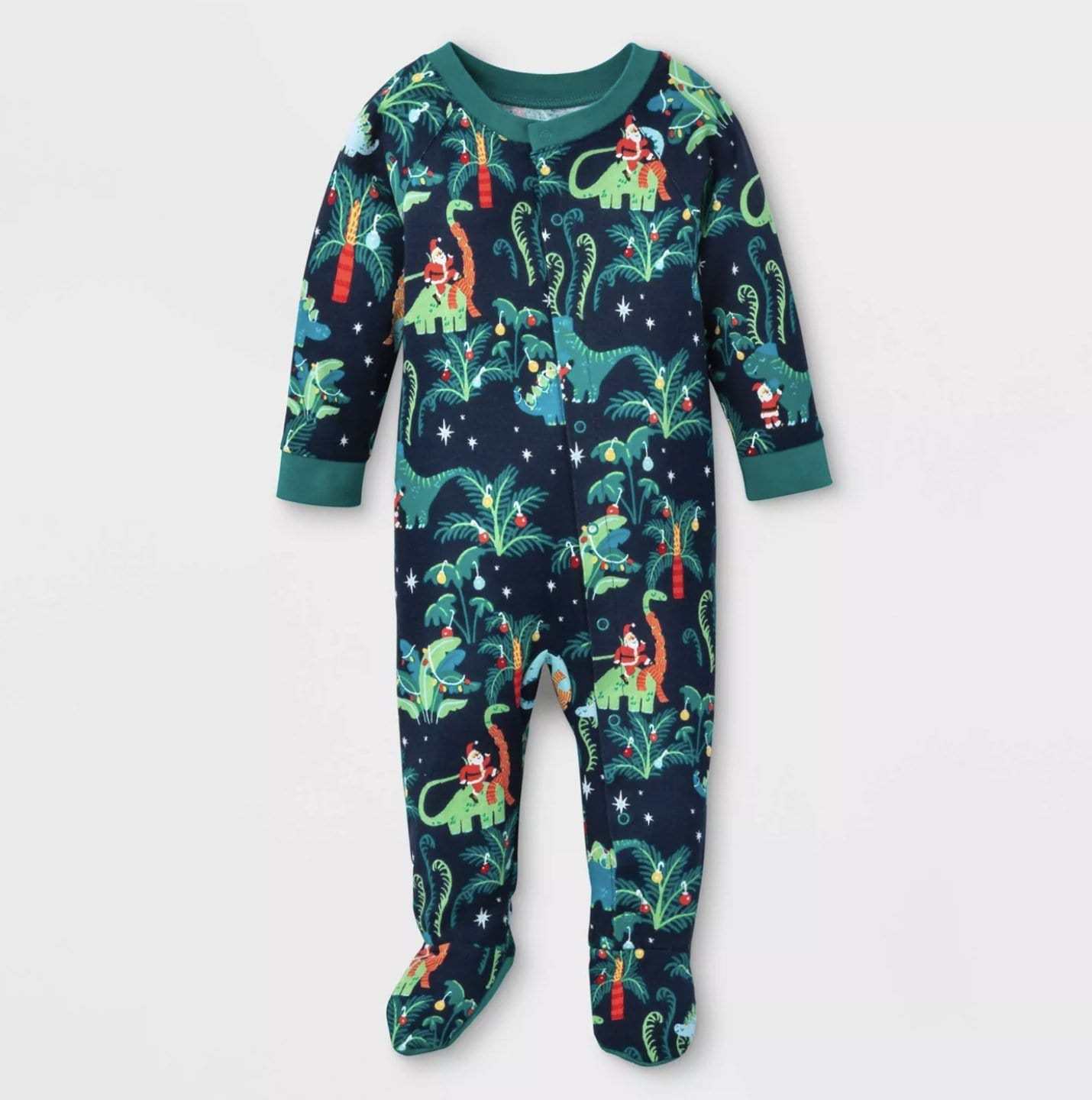 Matching Family Dinosaur Pajamas Set Mom Dad Kids Baby Holiday Pjs Sleepwear Baby / BABY: 3-6M