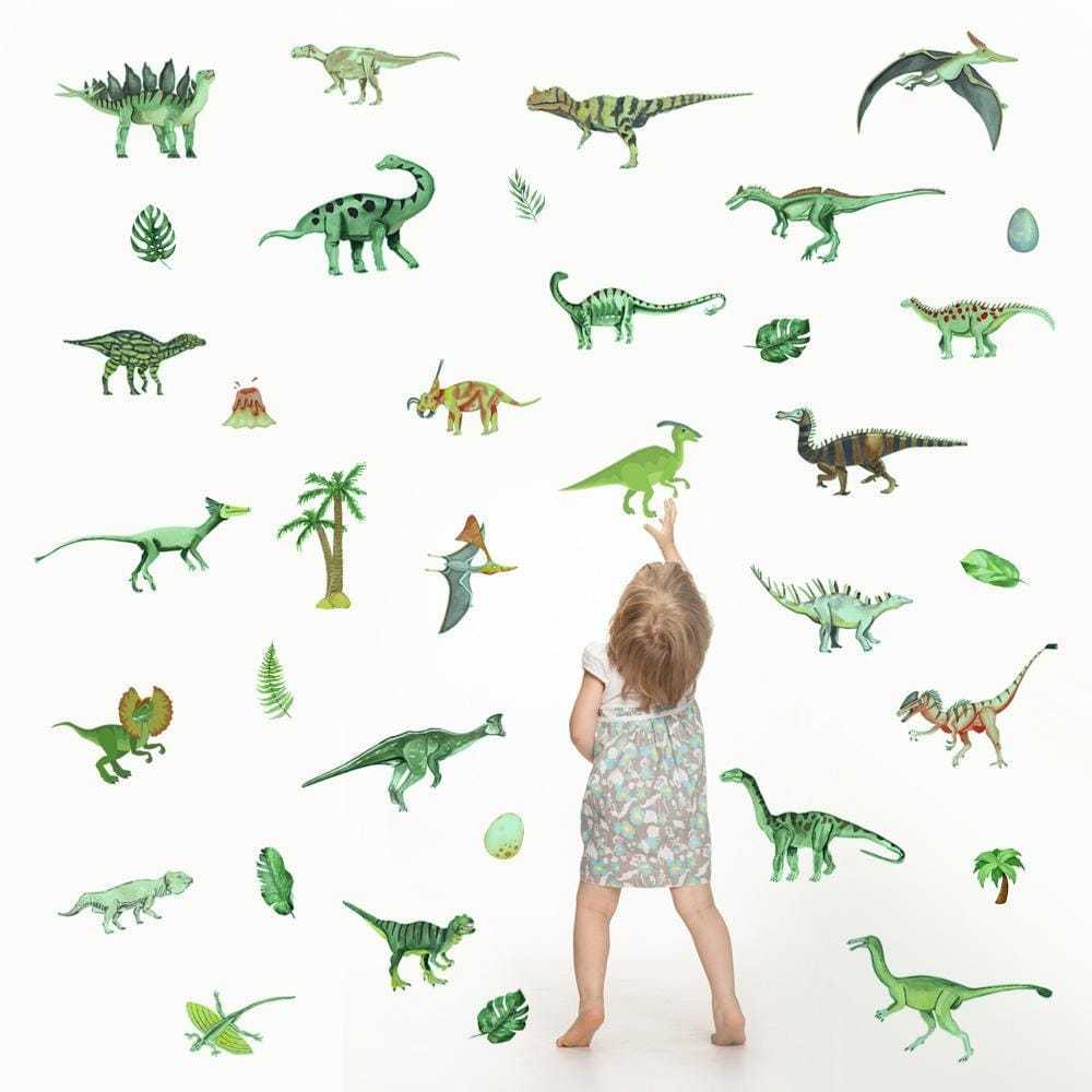 Glow in the Dark Dinosaur Luminous Wall Sticker Self Adhesive Sticker Decoration for Kids Bedroom