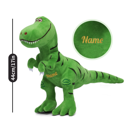 Name Personalized Dinosaur Stuffed Animal Cute T Rex Plush Toy for Boys Girls Birthday Gifts