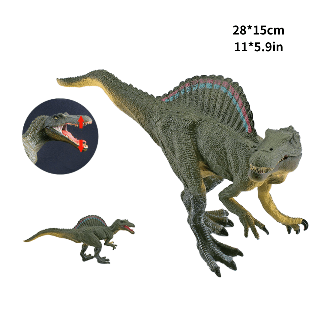 11" Realistic Spinosaurus Dinosaur Solid Action Figure Model Toy Decor Green