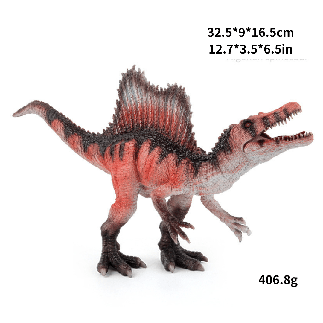 11" Realistic Spinosaurus Dinosaur Solid Action Figure Model Toy Decor Red