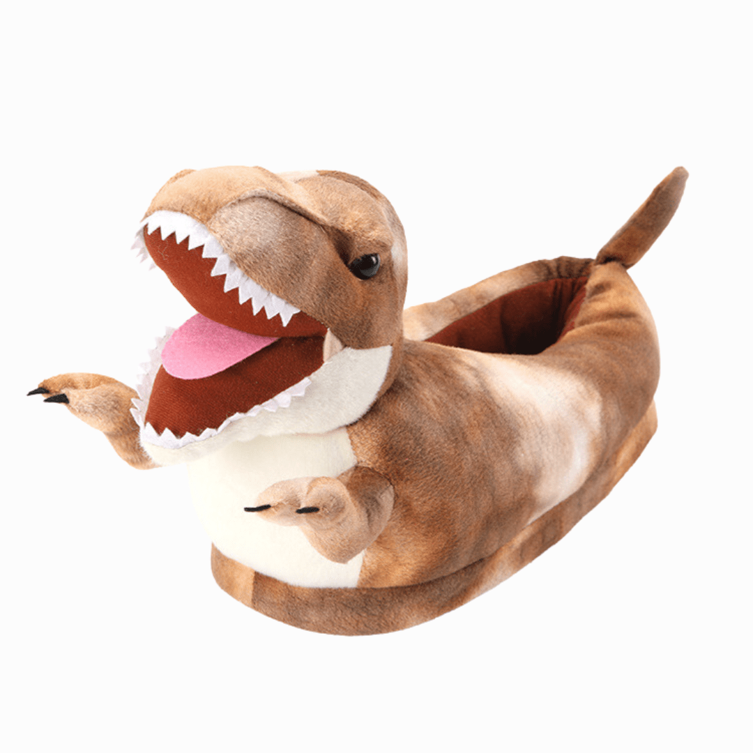 Dinosaur Plush Stuffed Slippers