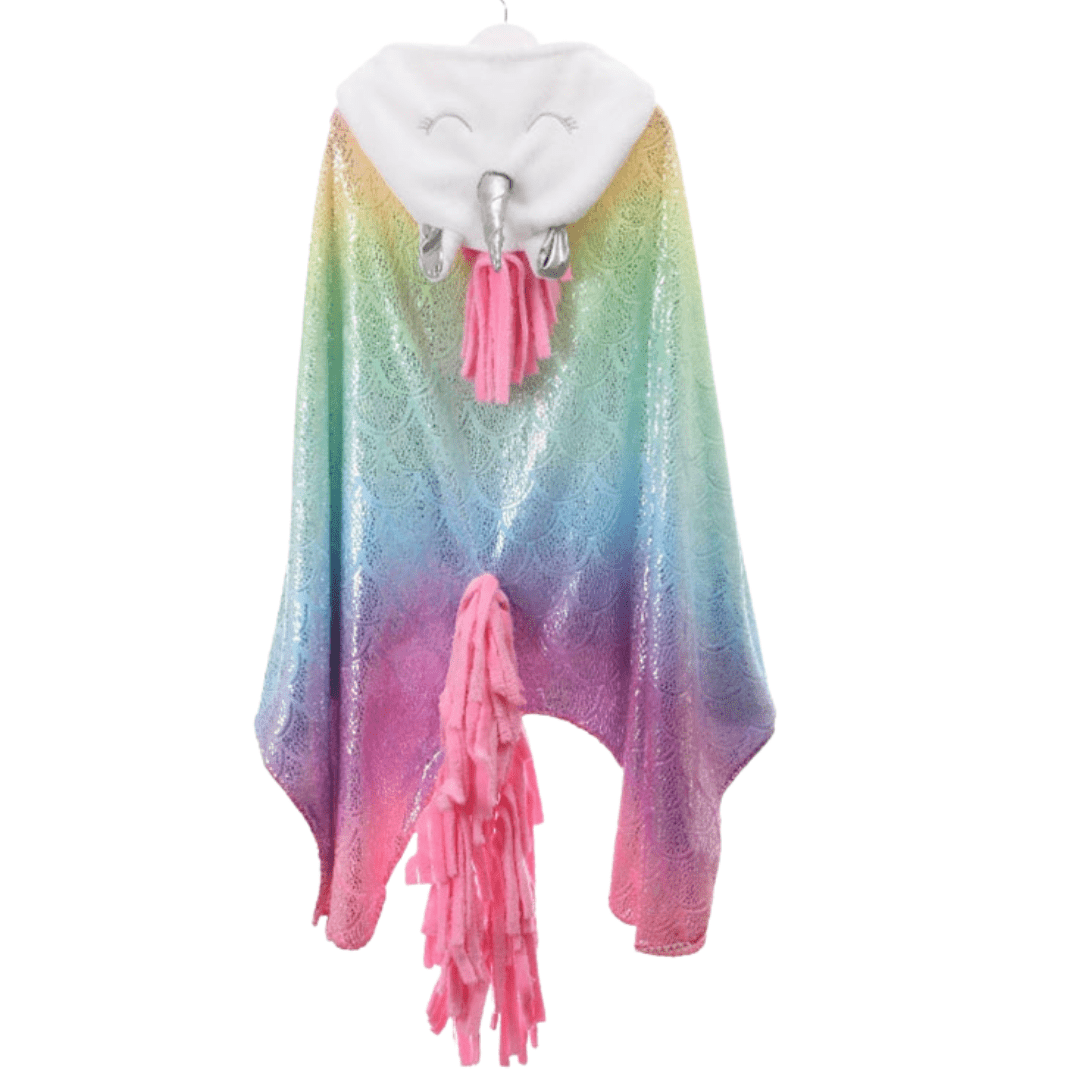 Name Personalized Dinosaur Ultra Plush Hoodie Blanket Cosplay Cloak for Kids 37 Inch Unicorn Blanket 140*110cm