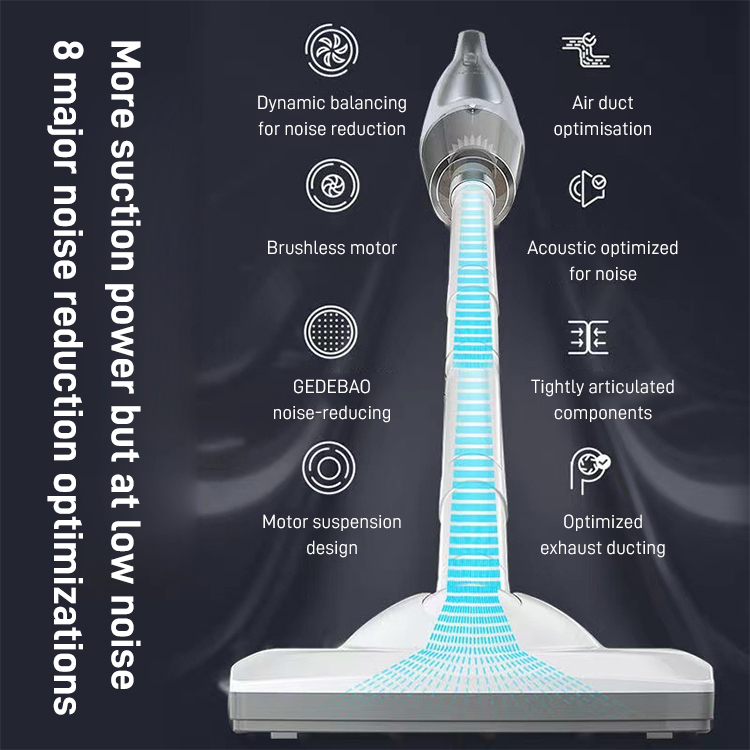 [Wireless vacuuming and mopping] High suction power dust mite removal mopping machine