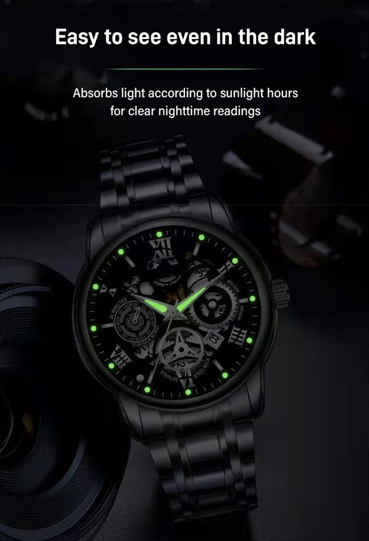 Hollow Automatic Movement Watch