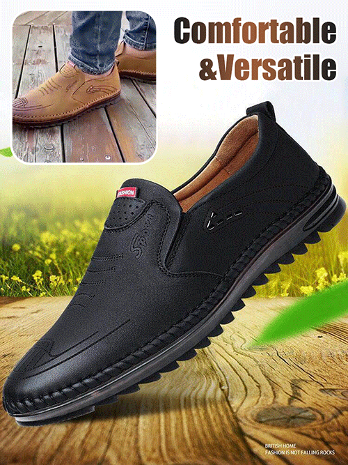 Leather casual shoes