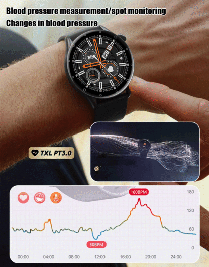 New ultra-thin Bluetooth voice blood glucose measurement watch