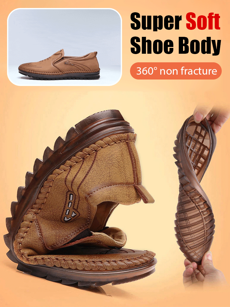 Leather casual shoes