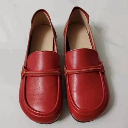 [Swollen Feet Customized] Calfskin Mom Shoes